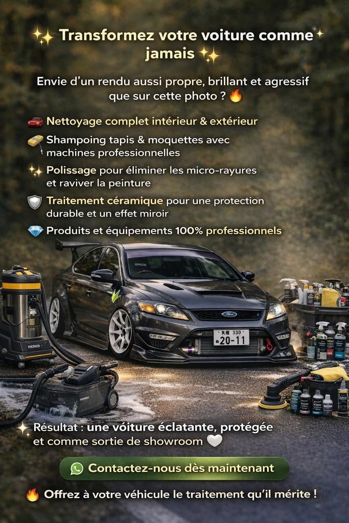 Nettoyage auto, Enlèvement ou Envoi
