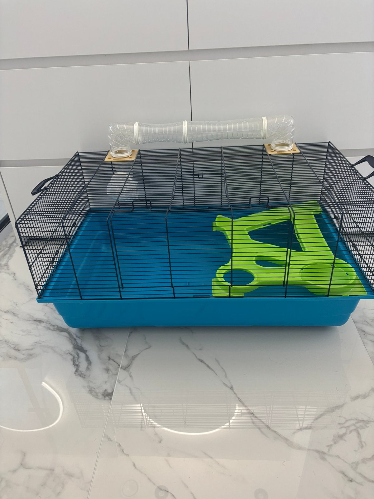 Hamsterkooi met accessoires – volledig proper!, Ophalen, Zo goed als nieuw, Kooi, Hamster