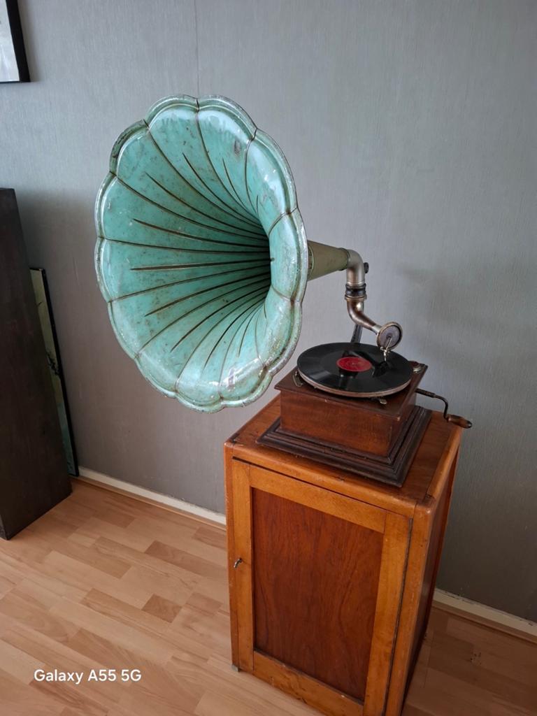 Grammofoon antiek, Antiek en Kunst, Ophalen of Verzenden