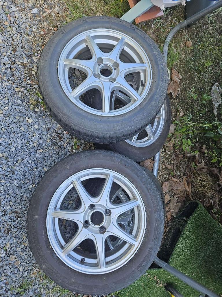 Nissan note velgen + winterband, Ophalen, 17 inch, Winterbanden, Banden en Velgen