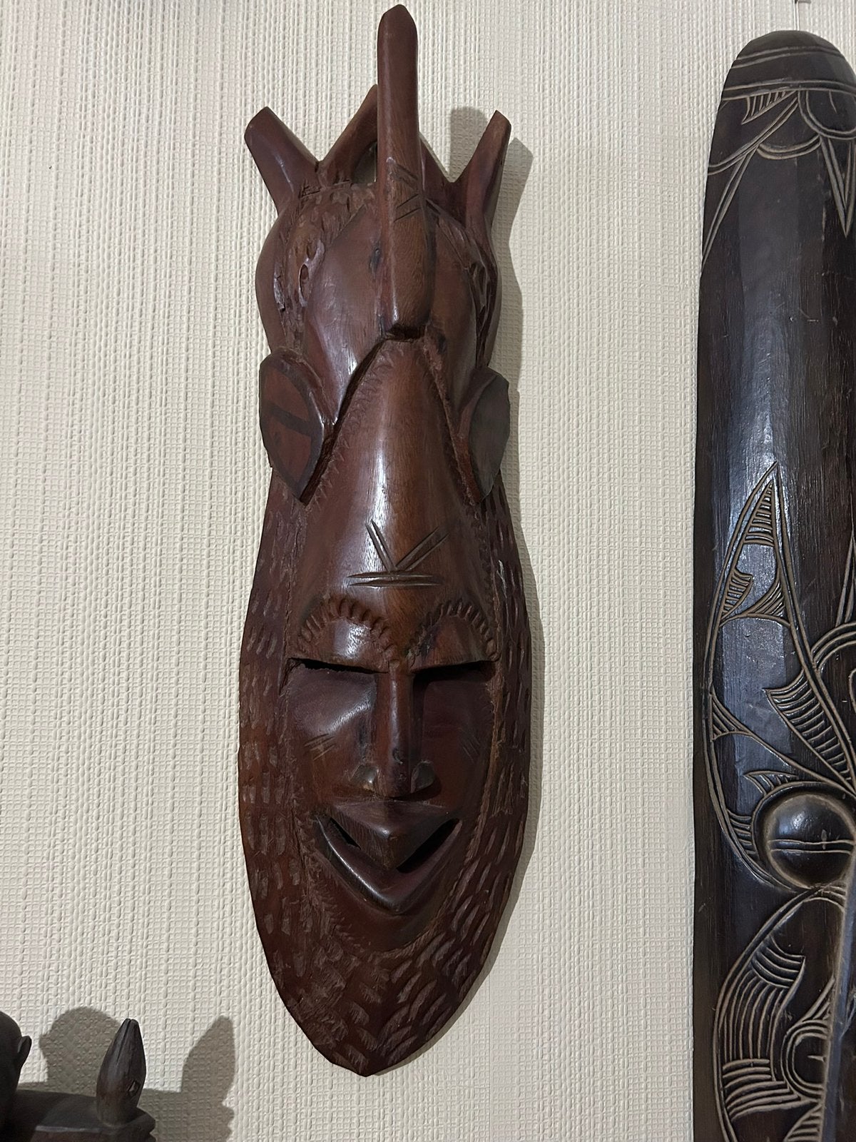 Groot Afrikaans masker, Ophalen, Masker