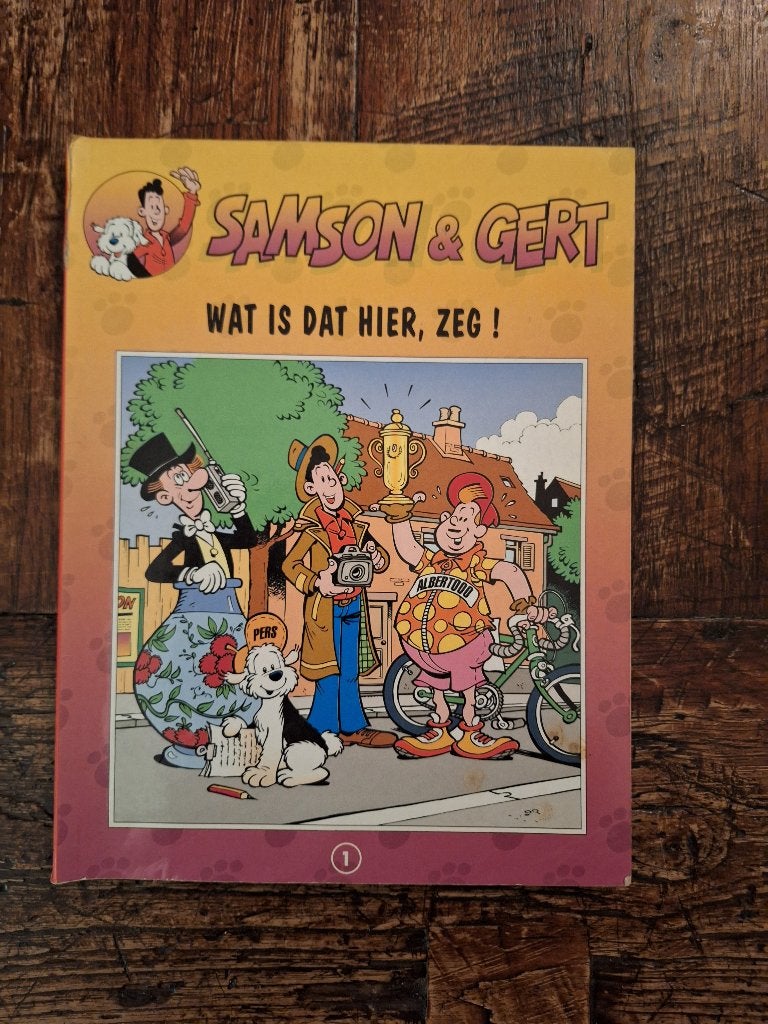 Samson en Gert 1: wat is dat hier zeg!, Eén stripboek, Ophalen of Verzenden, Gelezen
