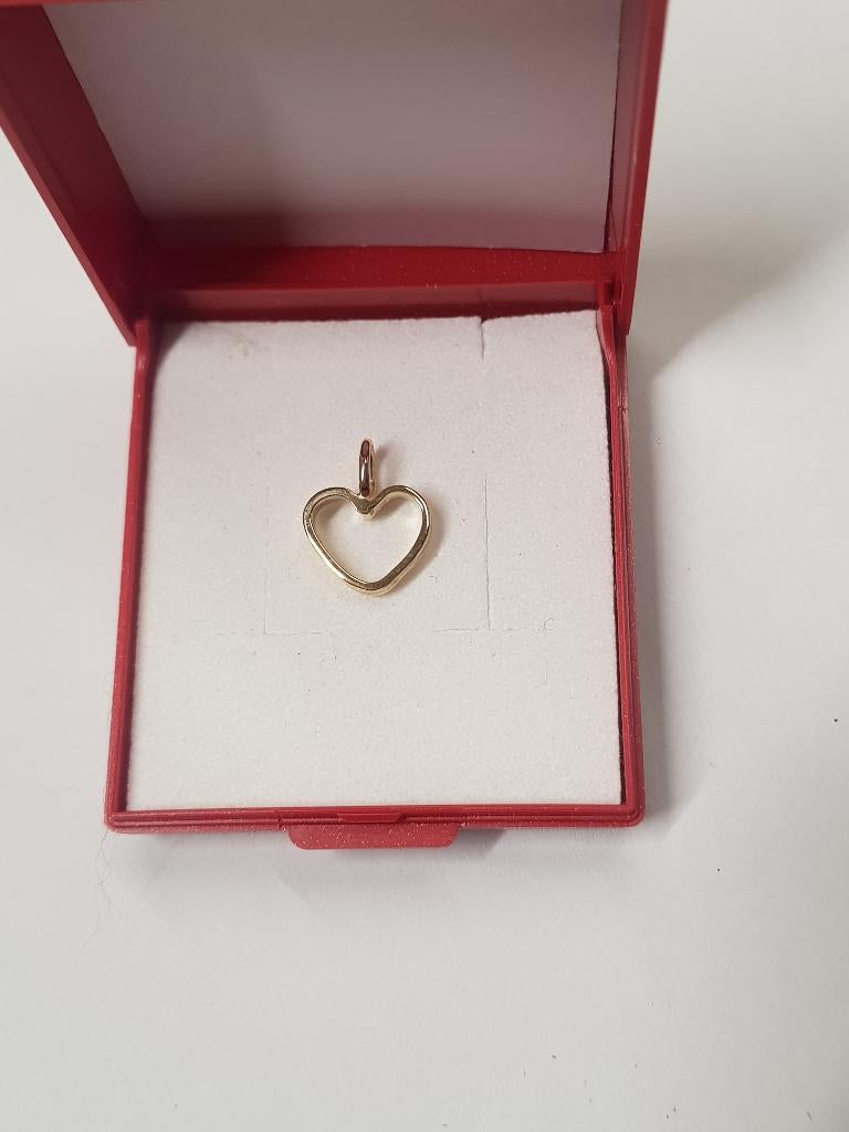 Pendentif coeur or jaune 18 ct, Neuf, Or, Cœur, Jaune