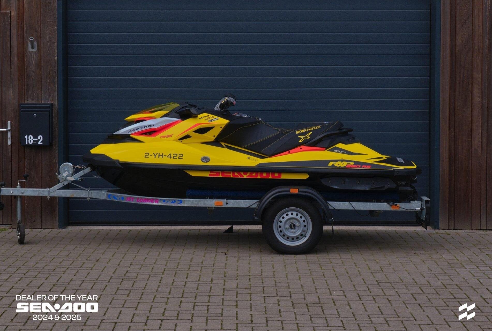 Sea-Doo RXP 260 RS | 2015 | 63u | incl. trailer, Sports nautiques & Bateaux, Utilisé, Essence, 200 ch ou plus