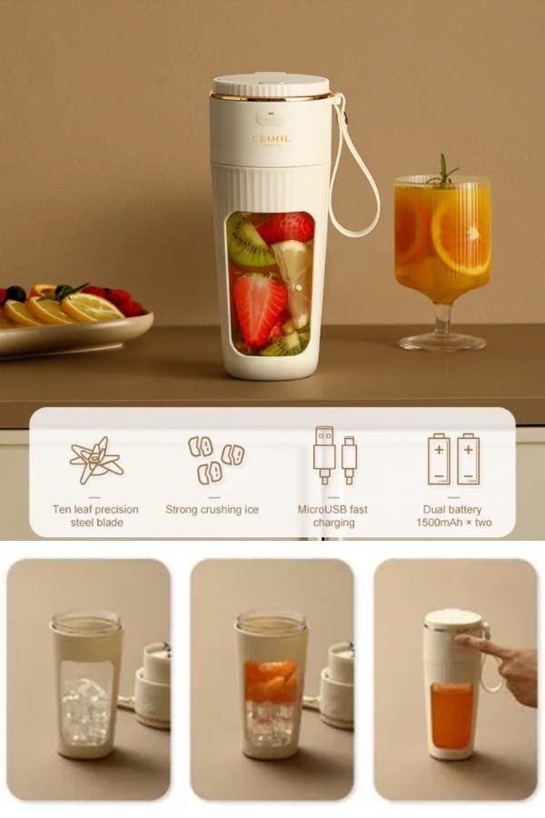 Mélangeur/machine à smoothie de voyage rechargeable, Enlèvement ou Envoi, Neuf
