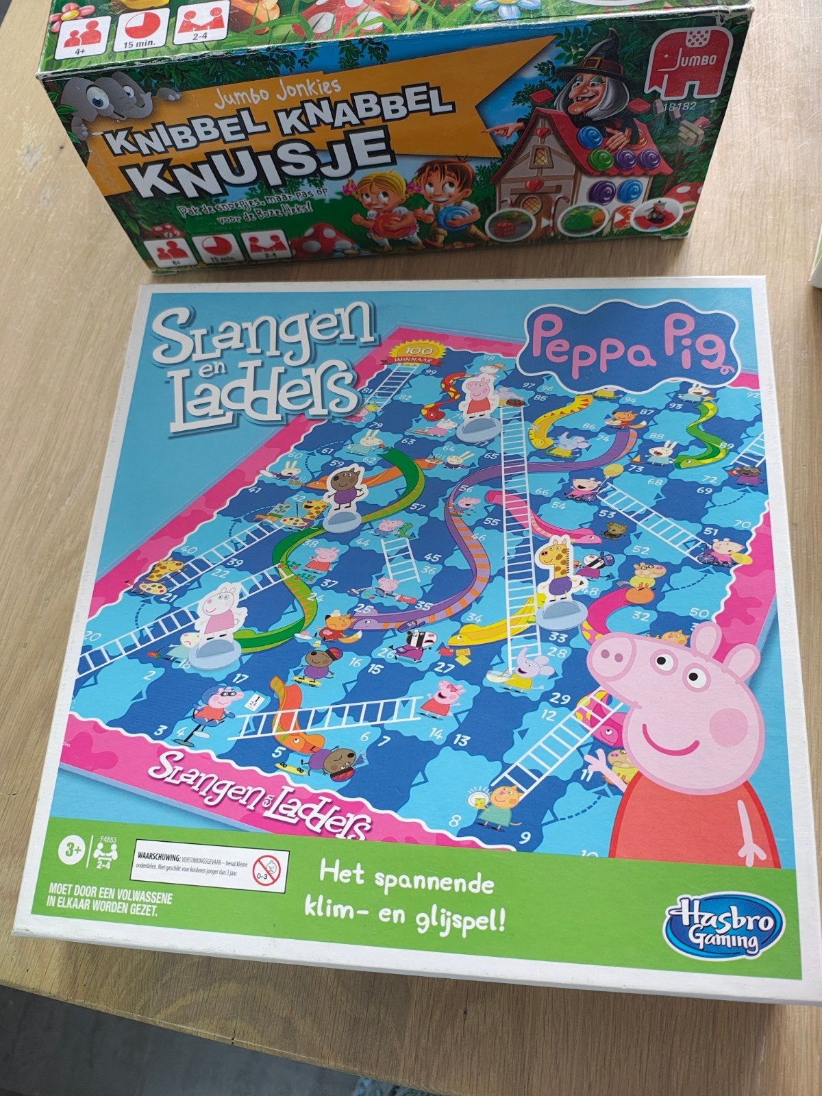 4 spelletjes goede staat, Ophalen