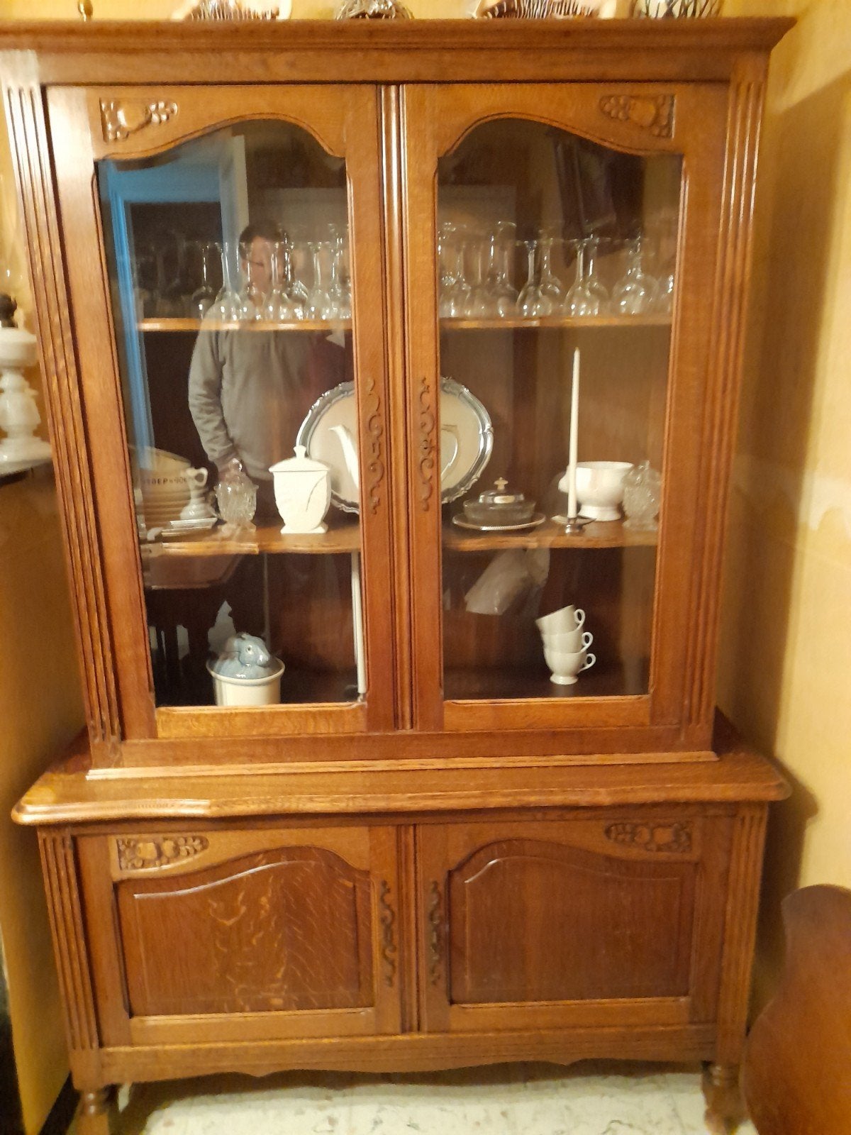 Magnifique buffet, classique, parfait état, Enlèvement, Comme neuf, Klassiek, Avec tablette(s)