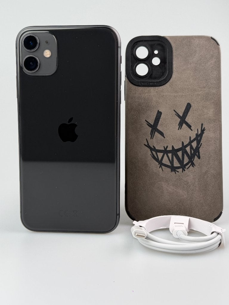 iPhone 11 128 Go, noir, batterie neuve, 128 GB, Enlèvement ou Envoi, Sans abonnement, Sans simlock