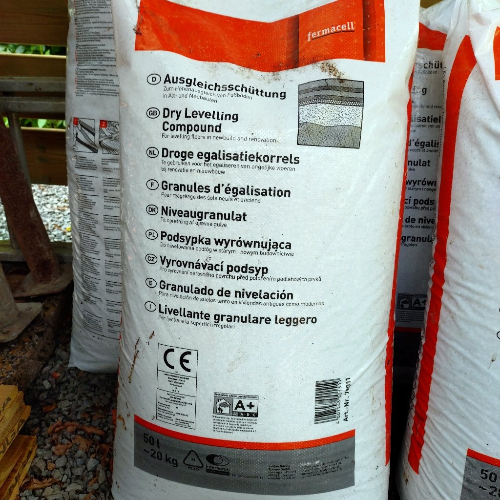 Fermacel droge egalisatiekorrels, Enlèvement, Neuf, Autres matériaux, Autres types