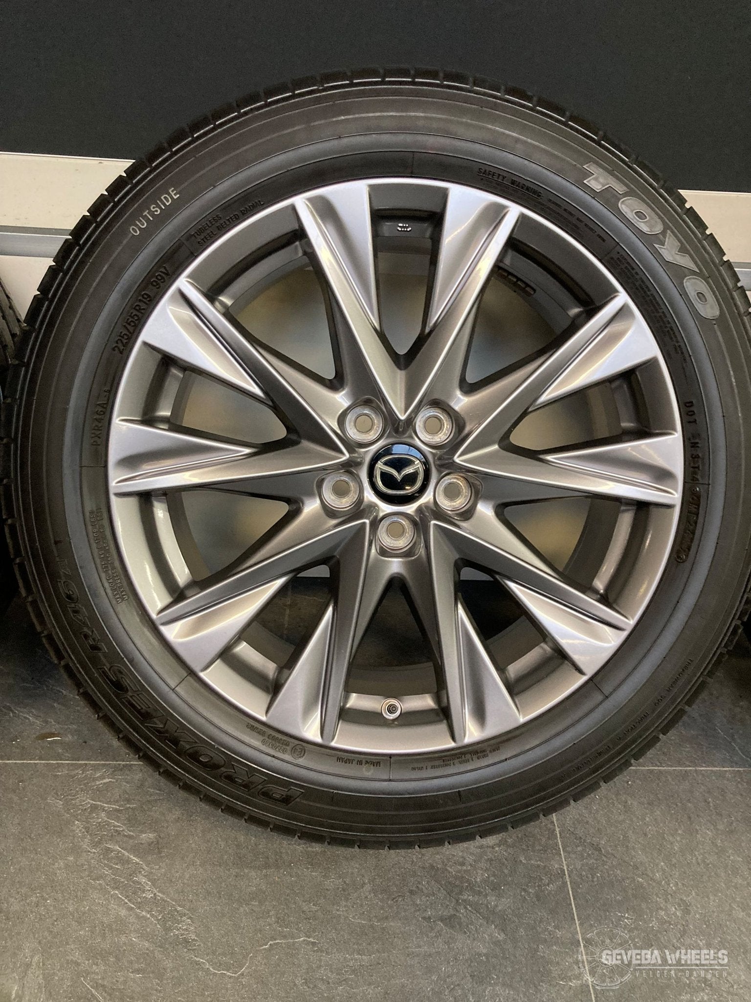 19'' originele Mazda CX5 velgen + banden 5x114.3 9965147090, Autos : Pièces & Accessoires, Pneus et Jantes, Véhicule de tourisme
