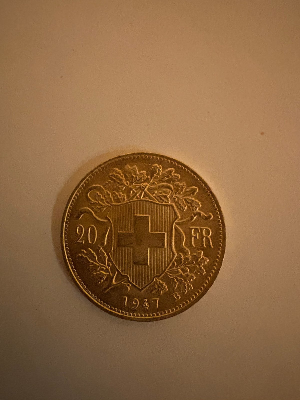 Gouden Zwitserse 20FR, Ophalen, Goud, Losse munt, Goud