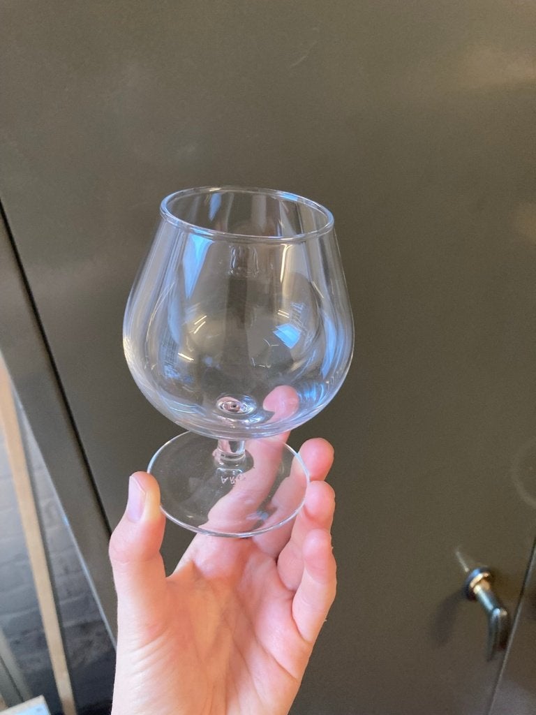 Cognac glazen + zwarte drinkglazen, Ophalen, Nieuw, Borrel- of Shotglas