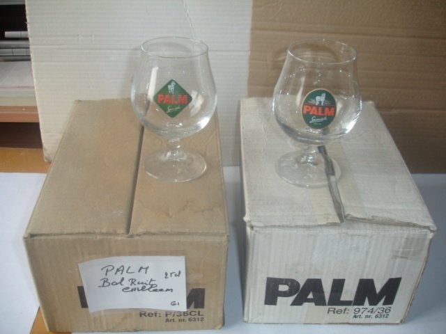 4 x 6 bierglazen van Palm voor € 4,00, Collections, Marques de bière, Enlèvement ou Envoi, Neuf, Verre ou Verres, Palm