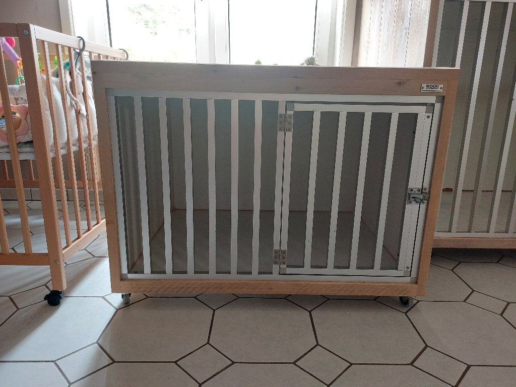 Benchmeubel van steigerhout te koop, Ophalen, Zo goed als nieuw