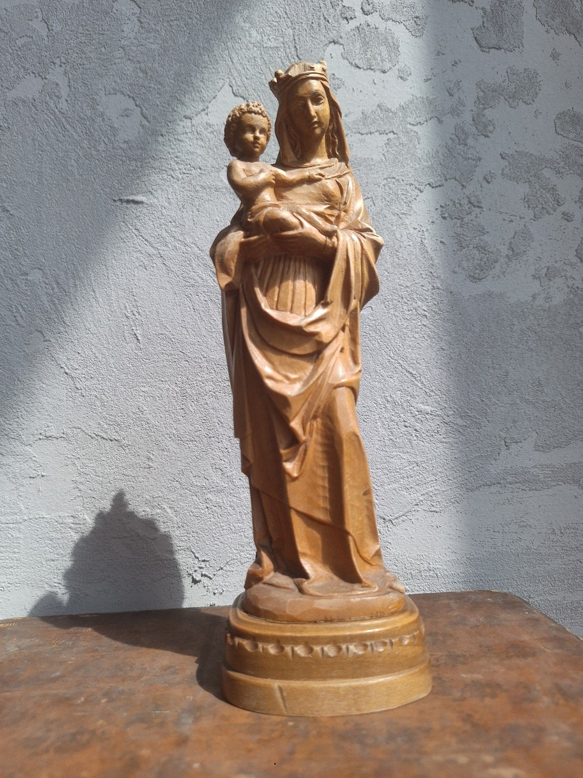Houtsculptuur Maria, Ophalen of Verzenden