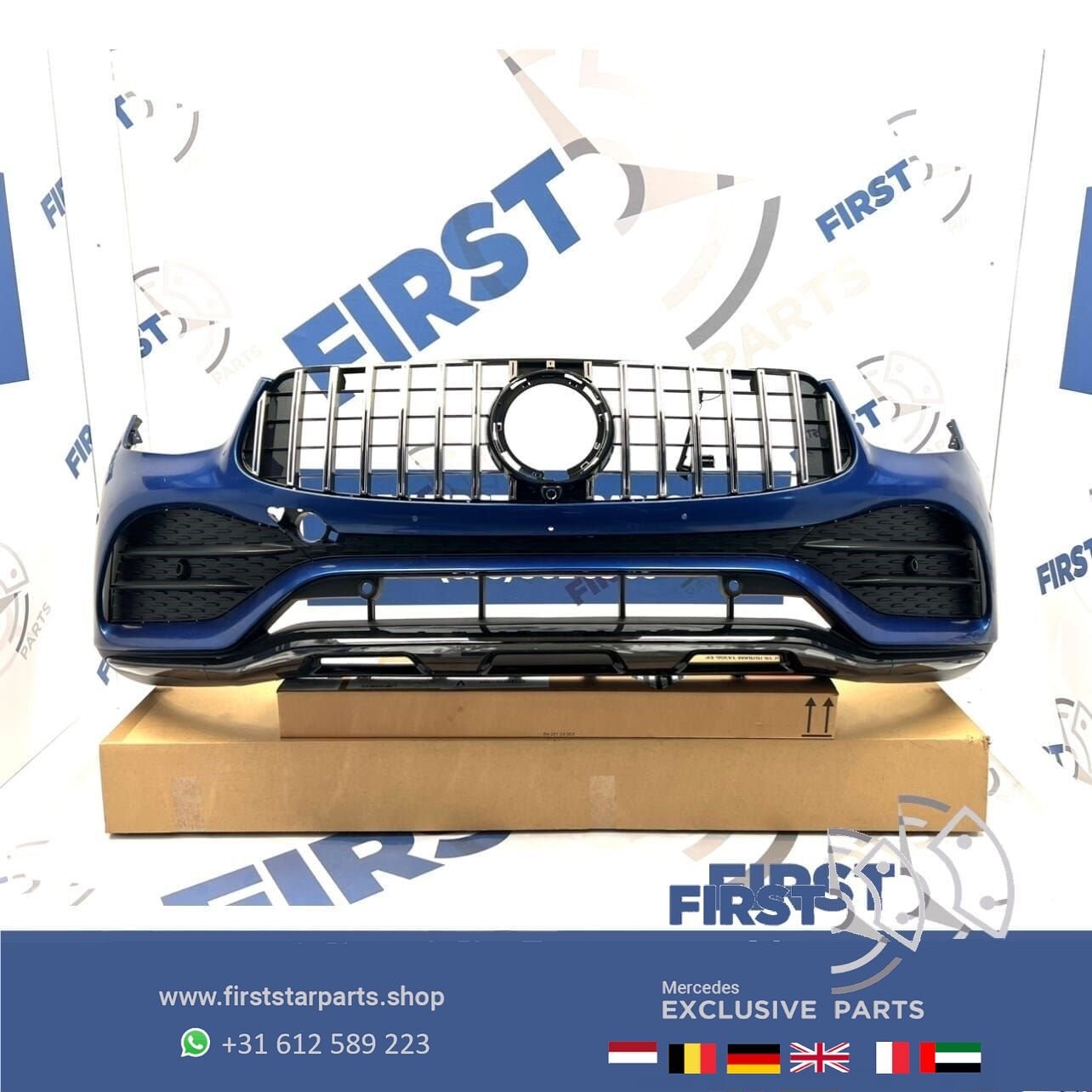 W253 BUMPER GLC FACELIFT AMG VOORBUMPER Mercedes 2018-2022 B, Utilisé, -, Avant, -