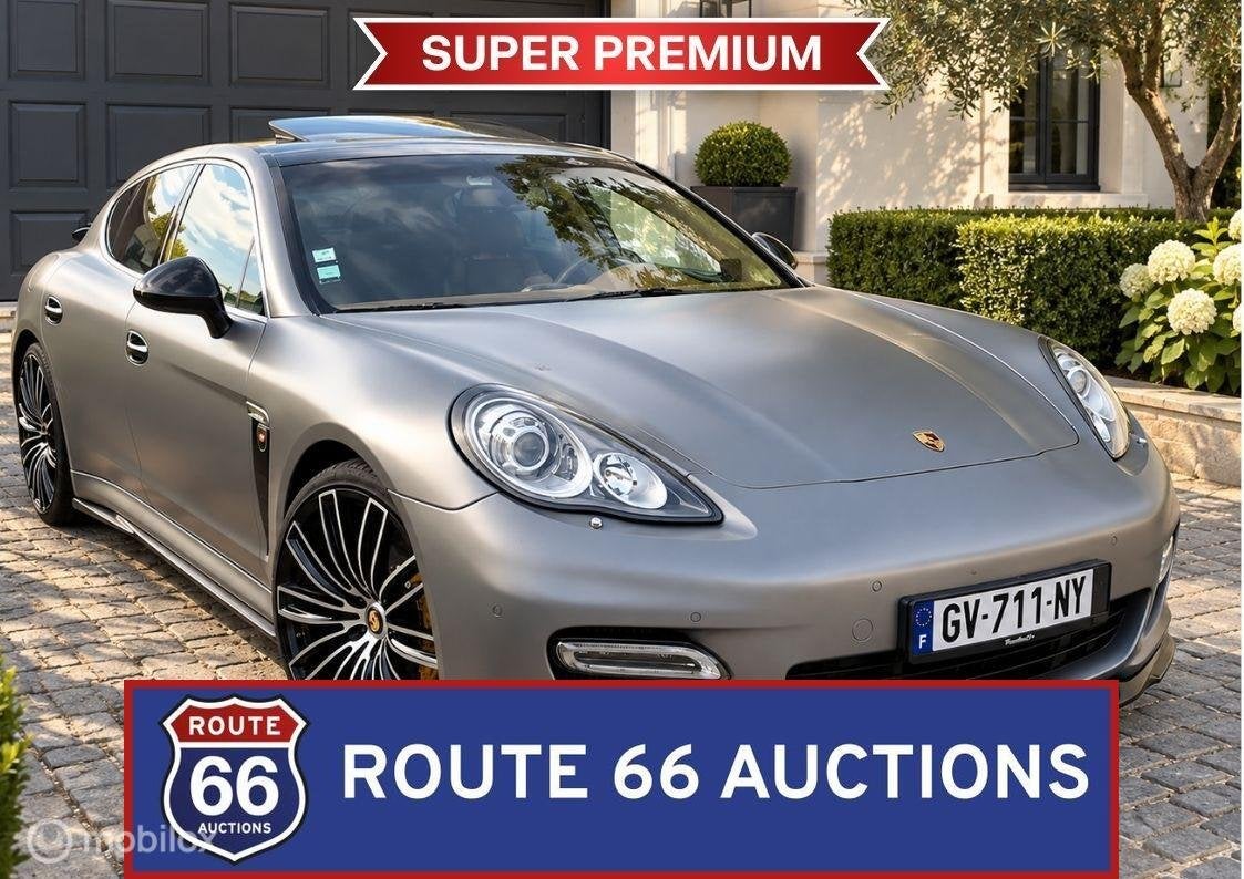 Porsche Panamera Turbo | 2010 | Route 66 Auctions, Auto's, Gebruikt, Zwart, Bedrijf, Handgeschakeld