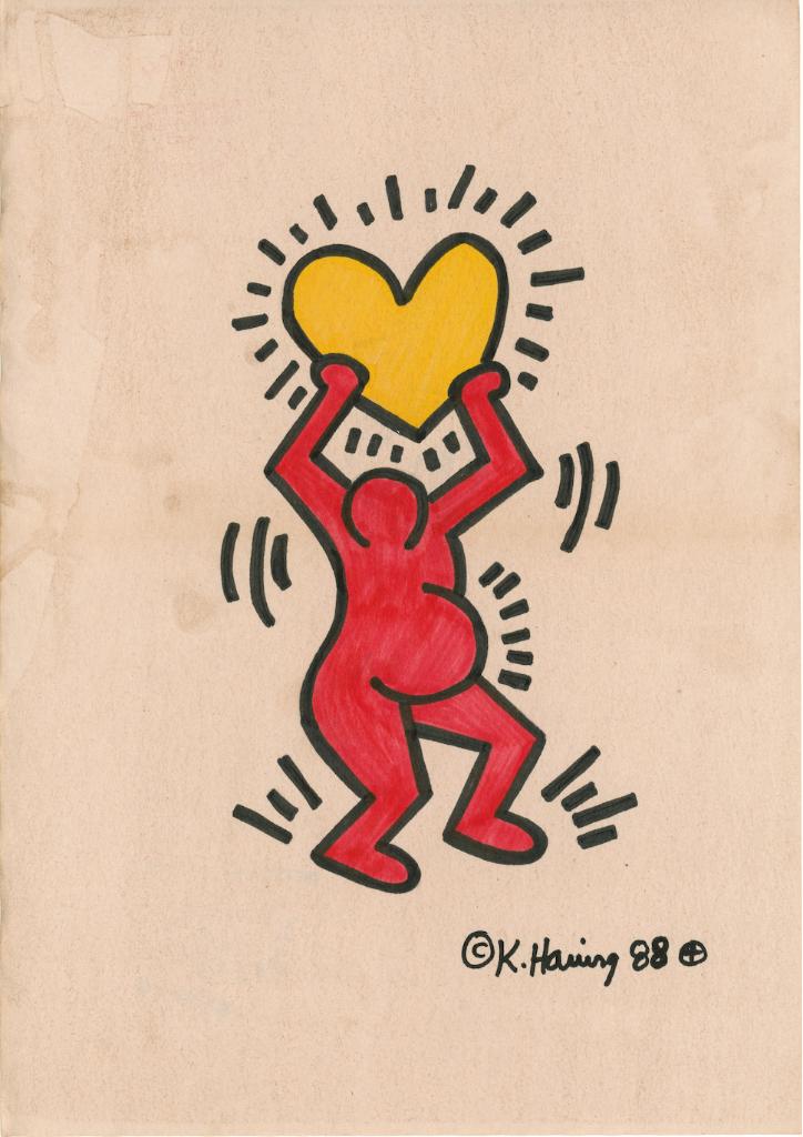 Keith Haring Artwork, Antiquités & Art, Art | Peinture | Moderne, Envoi, Signé, Impression