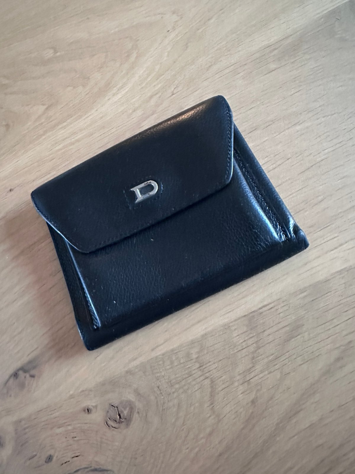 DELVAUX Diabolo , portemonnee/wallet black, Handtassen en Accessoires, Ophalen, Gebruikt, Zwart, Leder