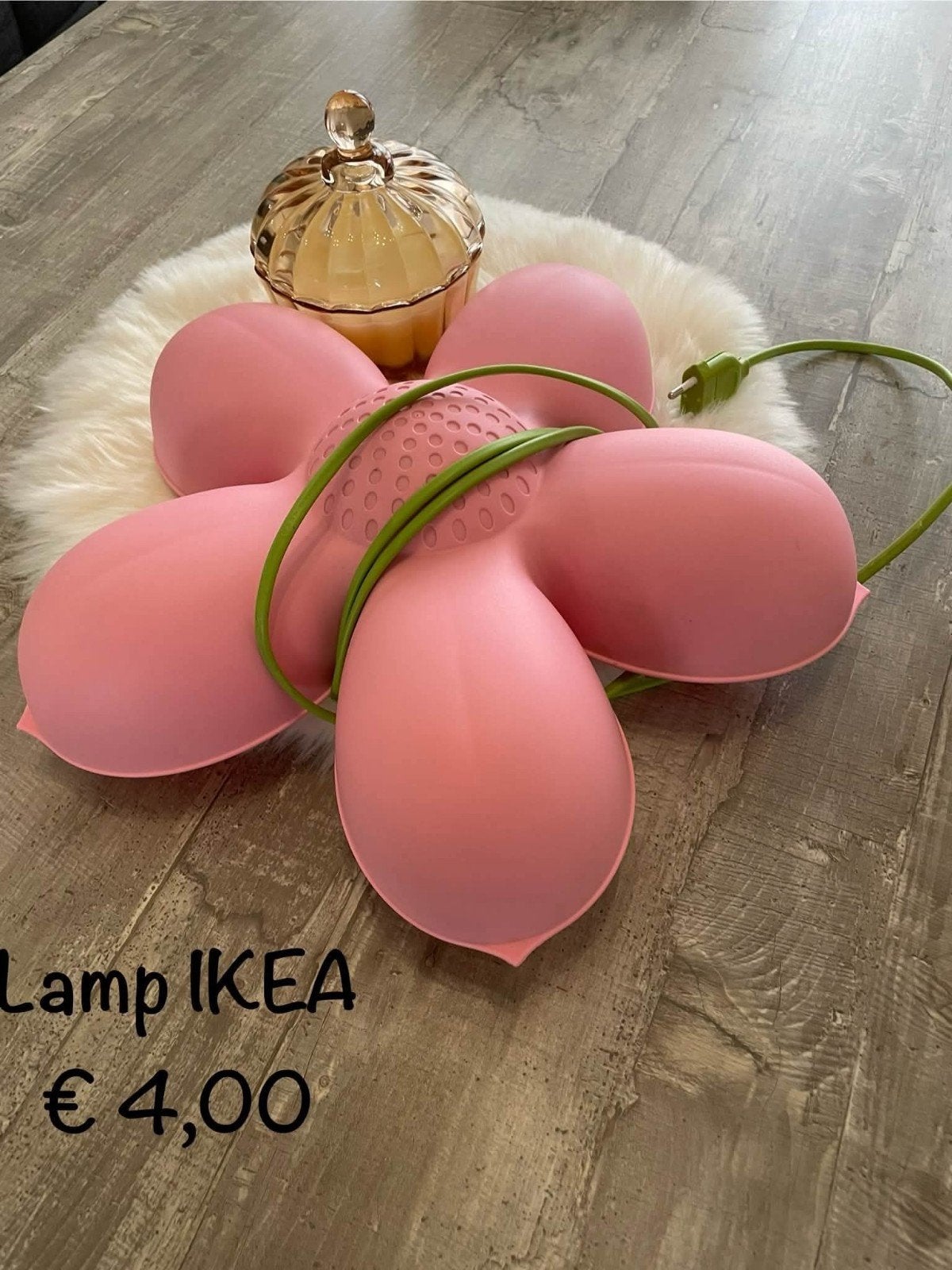 Ikealamp bloem, Ophalen