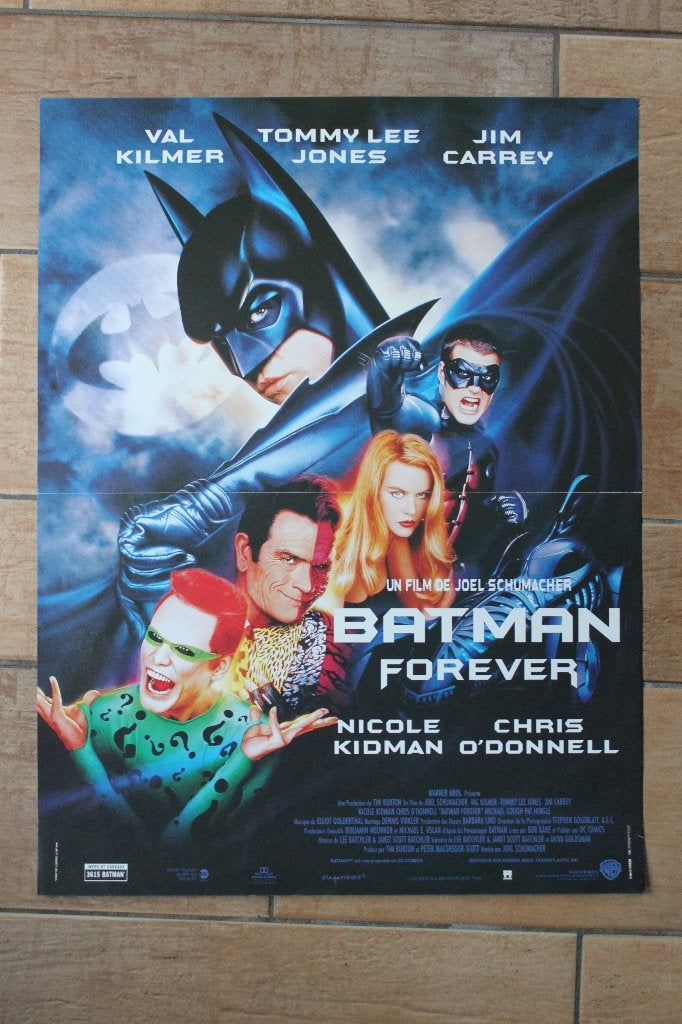 filmaffiche Batman Forever 1995 filmposter, Verzamelen, Posters, Rechthoekig Staand, Ophalen of Verzenden, Zo goed als nieuw, A1 t/m A3