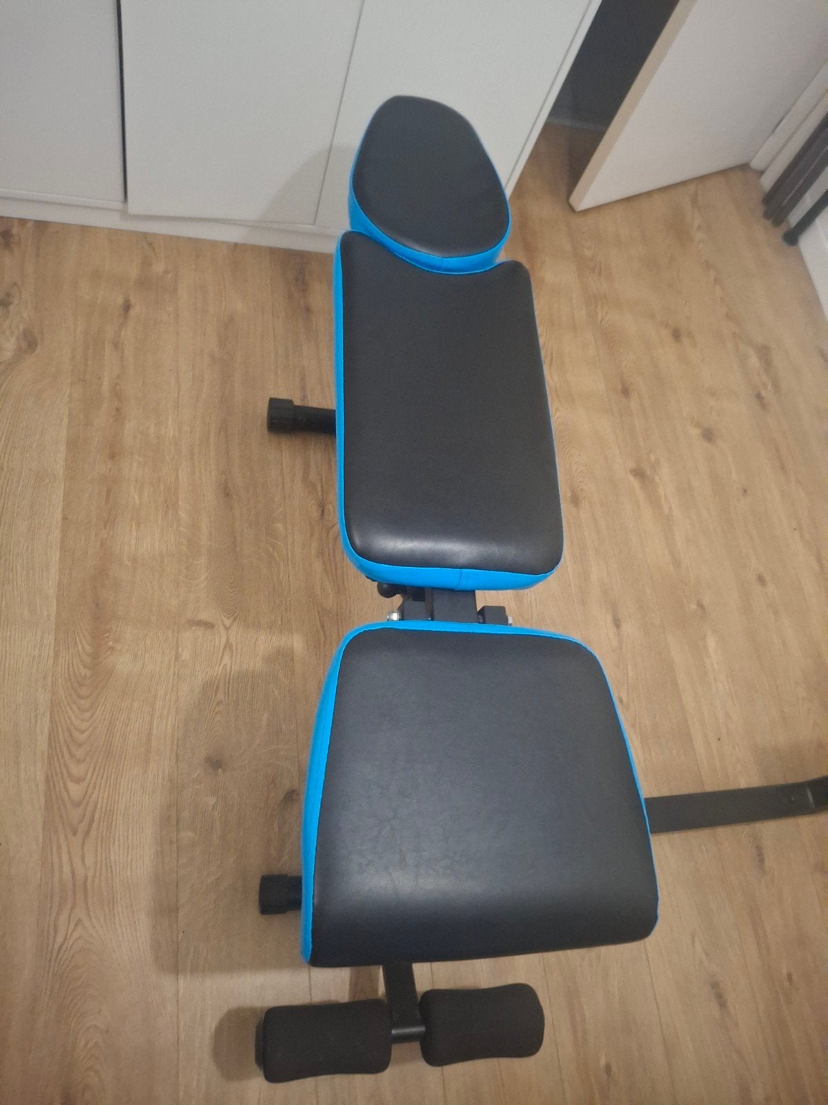 Bench press bank op plooibaar 12 standen, Sport en Fitness, Ophalen of Verzenden, Zo goed als nieuw, Metaal, Buik