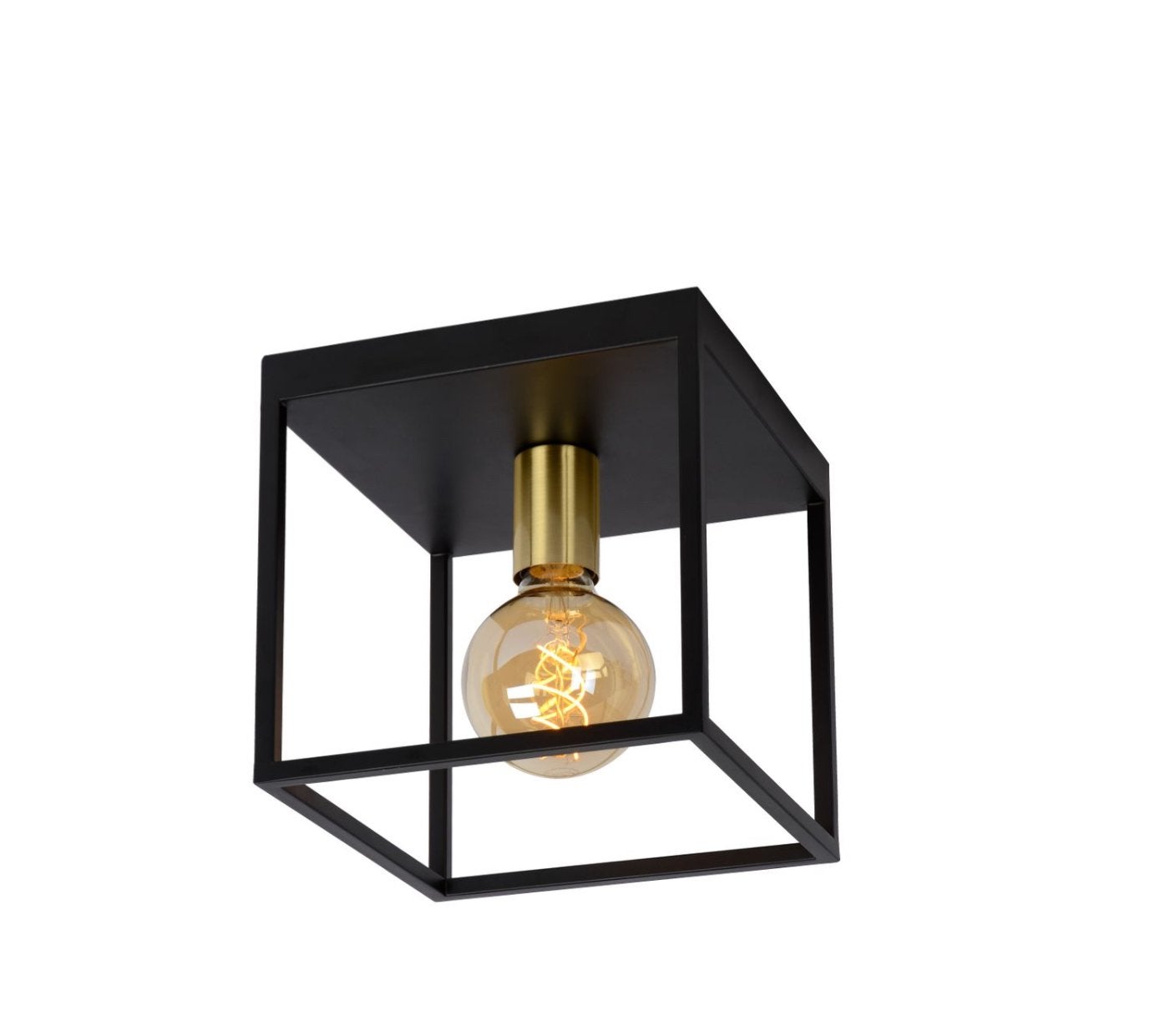Lucide Ruben plafondlamp, Huis en Inrichting, Ophalen, Zwart, Zo goed als nieuw, Plafondlamp