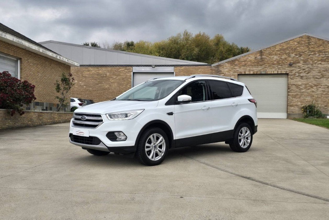 Ford Kuga 1.5i EcoB. 110 kw * 1er Prop - 66.000 KM * GAR 12M, Voorwielaandrijving, Stof, Wit, Bedrijf