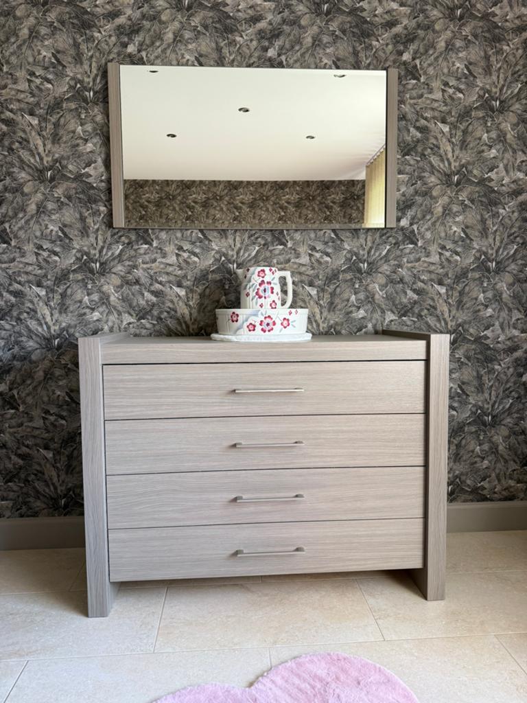 Commode met spiegel als nieuw, Ophalen, Zo goed als nieuw
