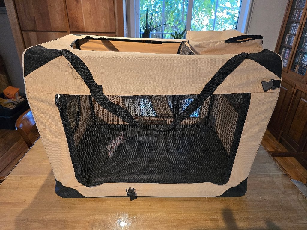 opvouwbare bench voor middelgrote hond, Dieren en Toebehoren, Ophalen, Zo goed als nieuw