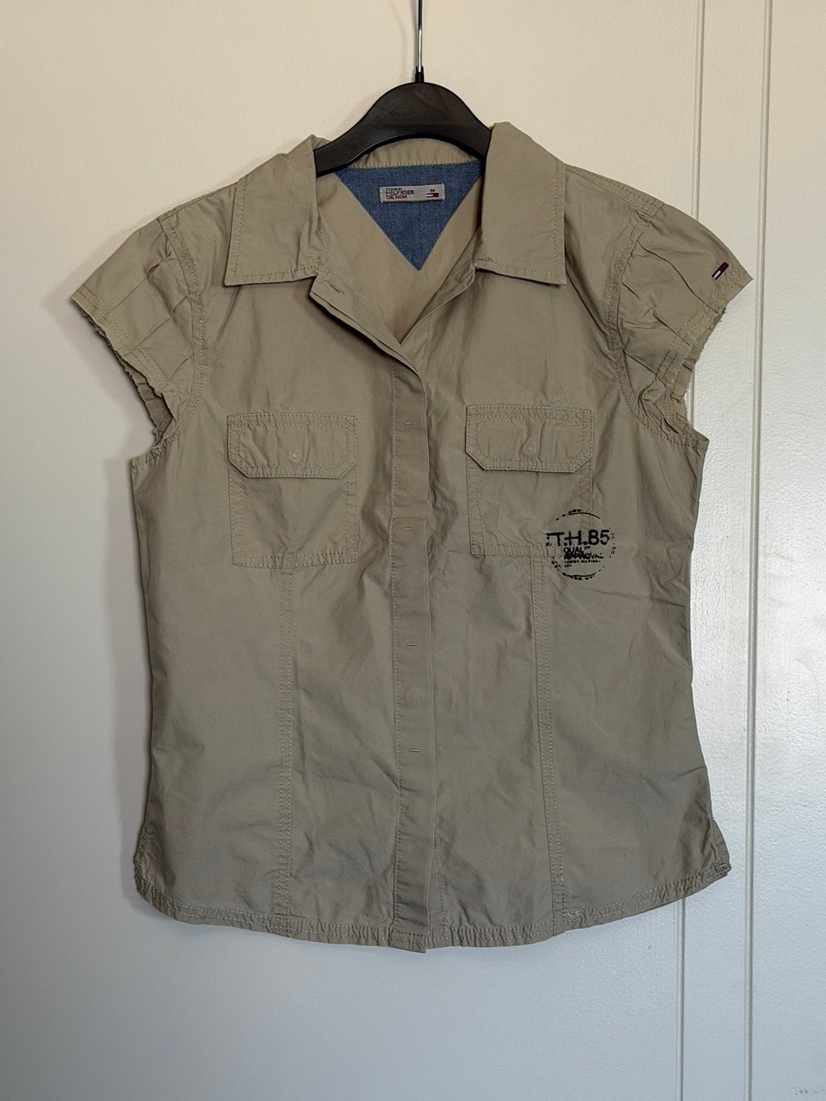 Nouvelle chemise d'été de Tommy Hilfiger, Enlèvement, Neuf, Taille 38/40 (M), Beige