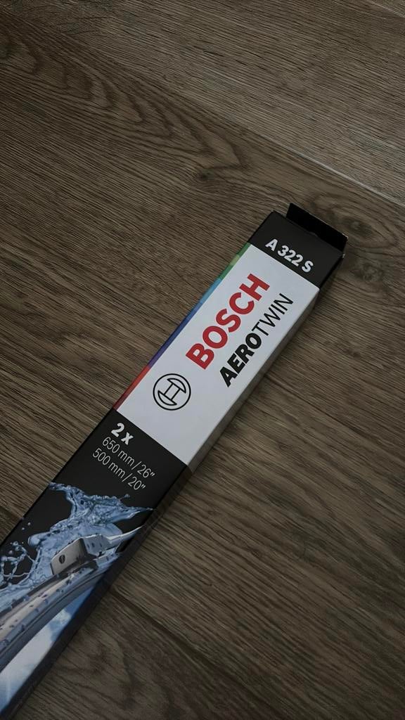 Nieuwe aerotwin ruitenwissers van Bosch, Ophalen, Nieuw