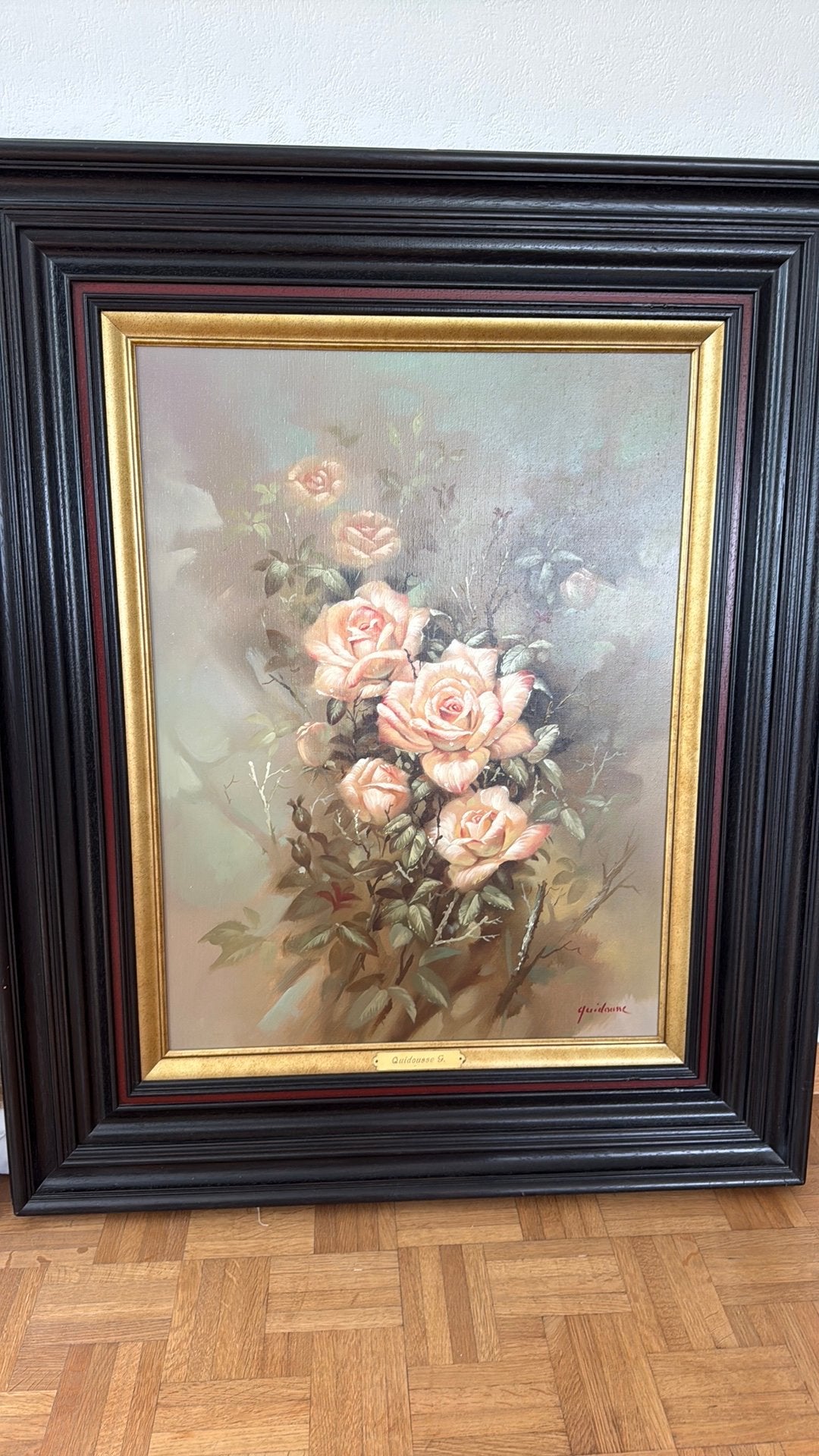 Rozen van G. Quidousse, Ophalen, Olieverf, Doek