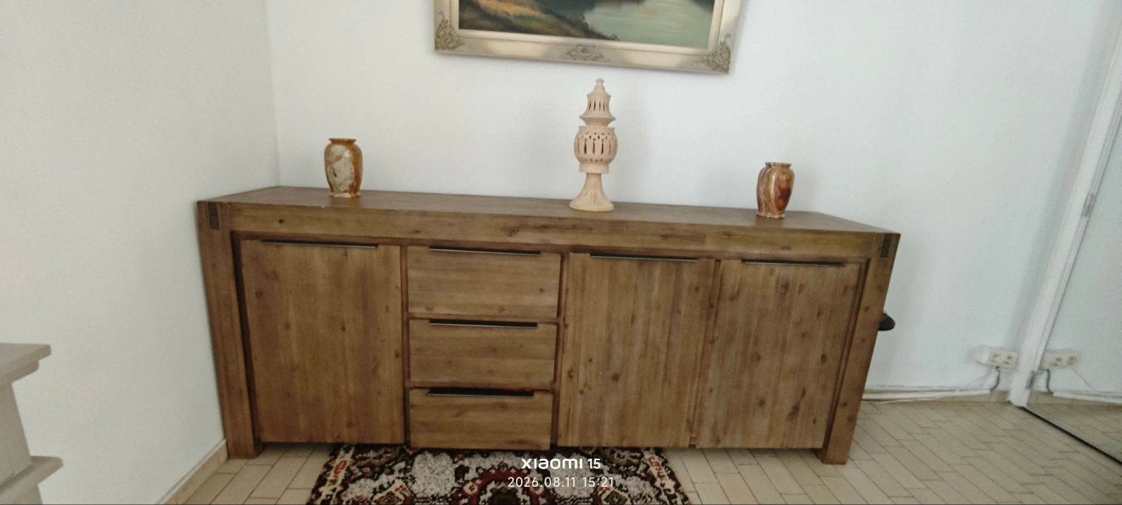 Massief Mangohout Dressoir, Ophalen