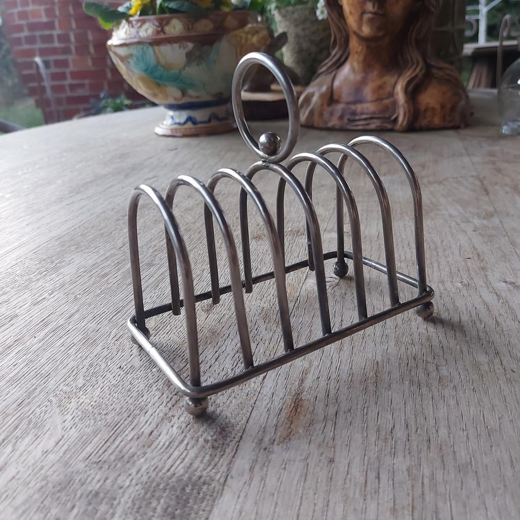 Vintage Verzilverd toastrekje, Ophalen of Verzenden