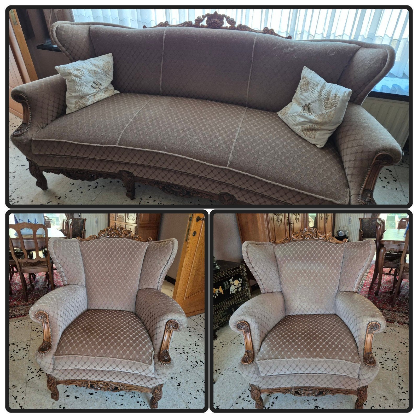 3 Delige set, 3 zit en 2 1 zit zetels., Huis en Inrichting, Zetels | Zetels en Chaises Longues, Ophalen