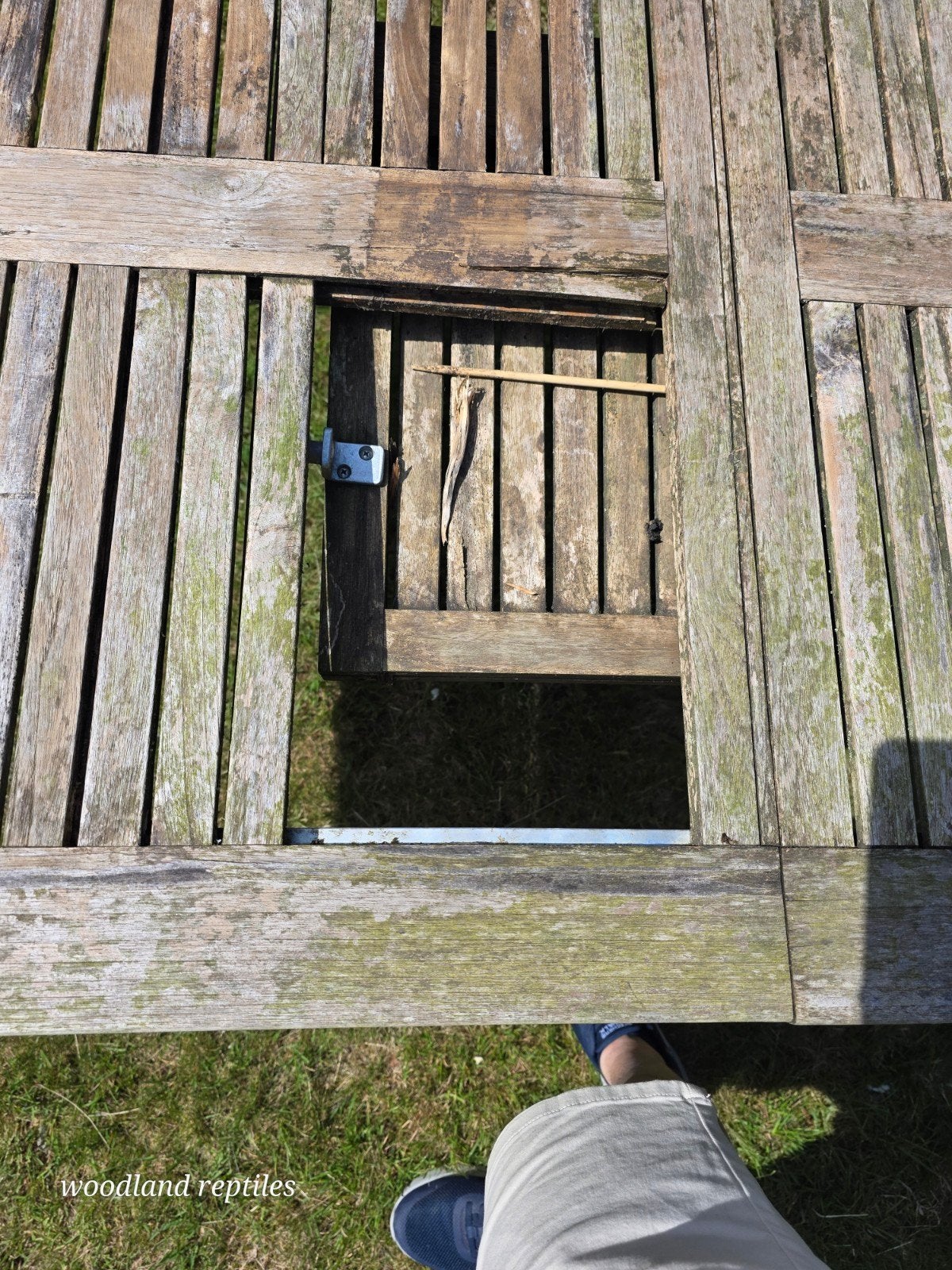 Tuin tafelframe, Ophalen, Gebruikt, Rechthoekig, Hout