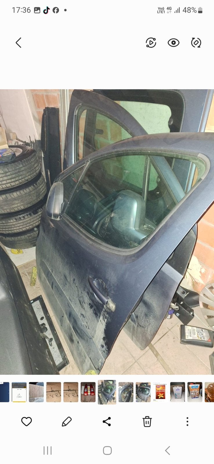 Citroën Berlingo deuren, Ophalen, Achter, Citroën, Deur