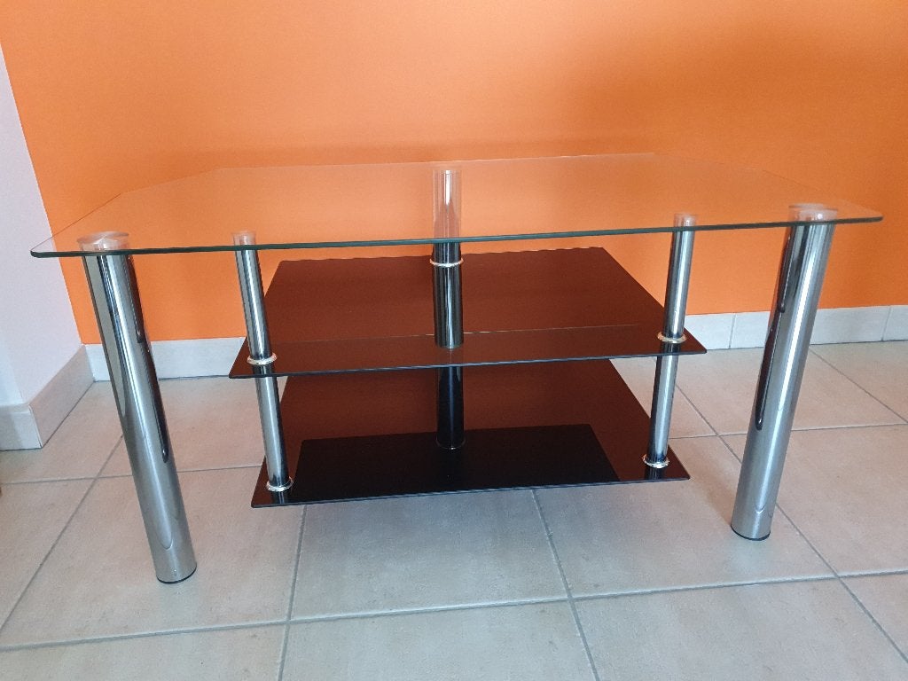 tafeltje voor flat sceen en HIFI, Ophalen, 50 tot 100 cm, Minder dan 100 cm, 25 tot 50 cm