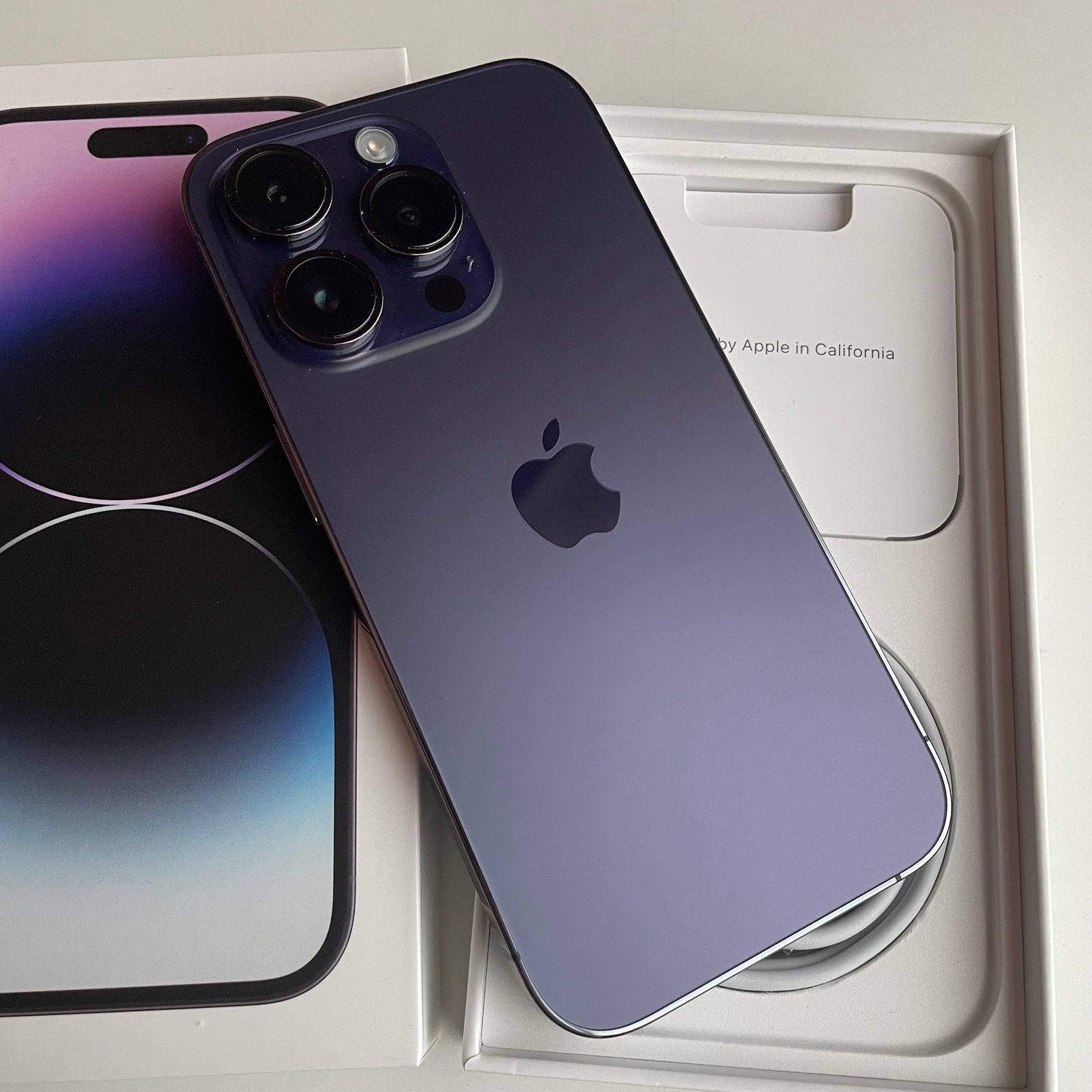 iPhone 14 PRO MAX doos en factuur compleet, Telecommunicatie, Mobiele telefoons | Apple iPhone, Ophalen, 128 GB, Zo goed als nieuw