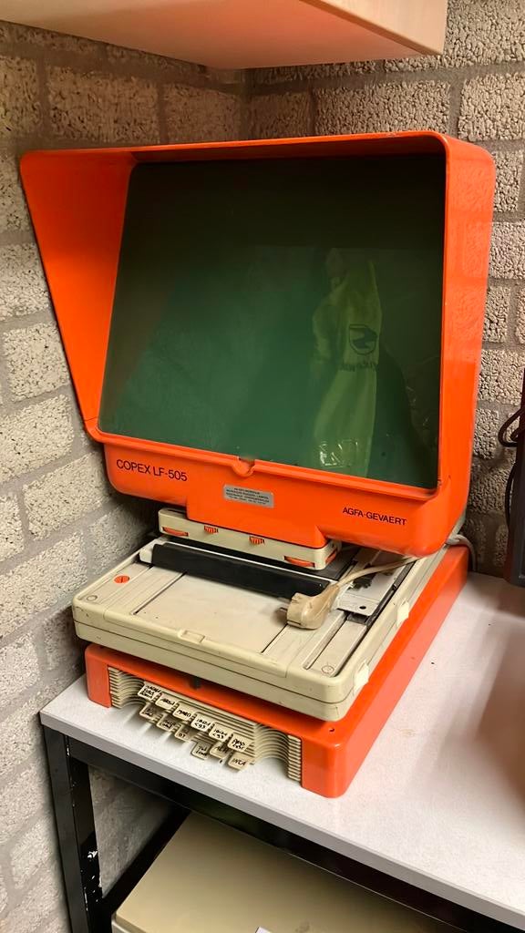 Microfiche lezer Agfa-Gevaert Copex LF-505, Enlèvement