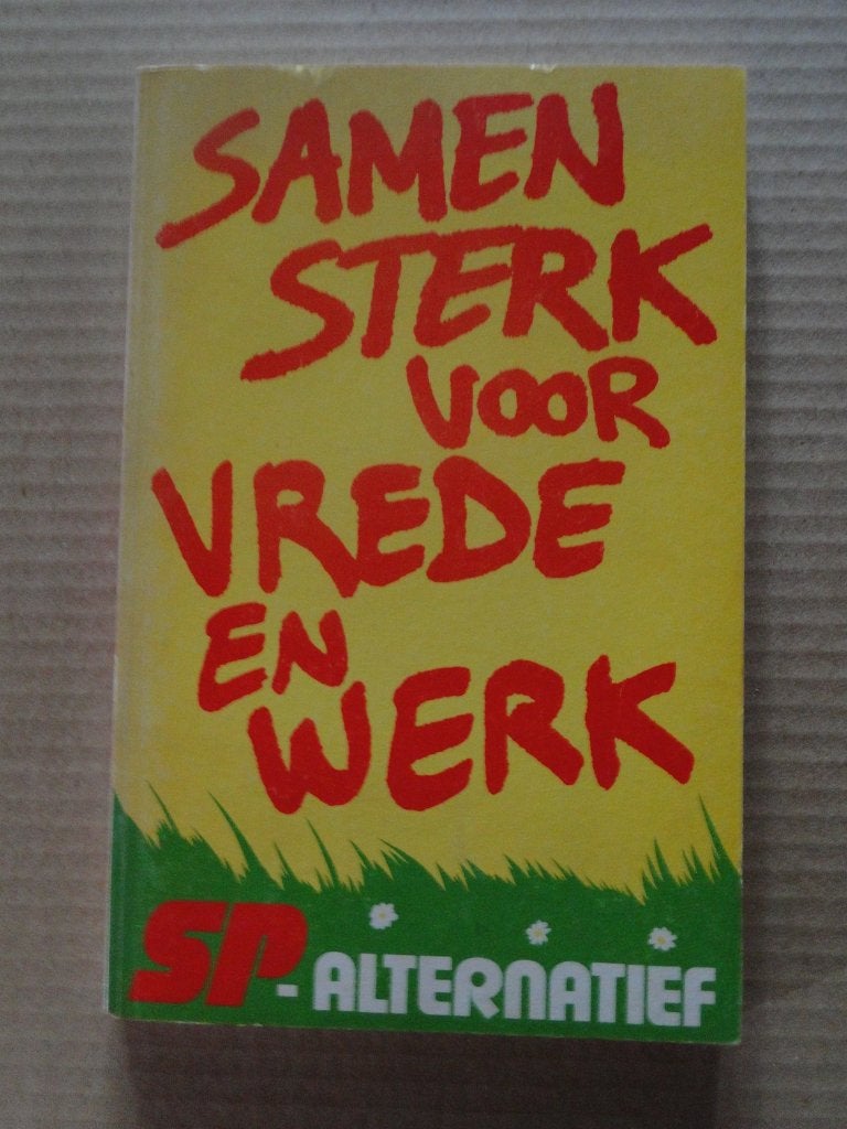SP-alternatief"samen sterk voor vrede en werk", Envoi, Comme neuf, Société
