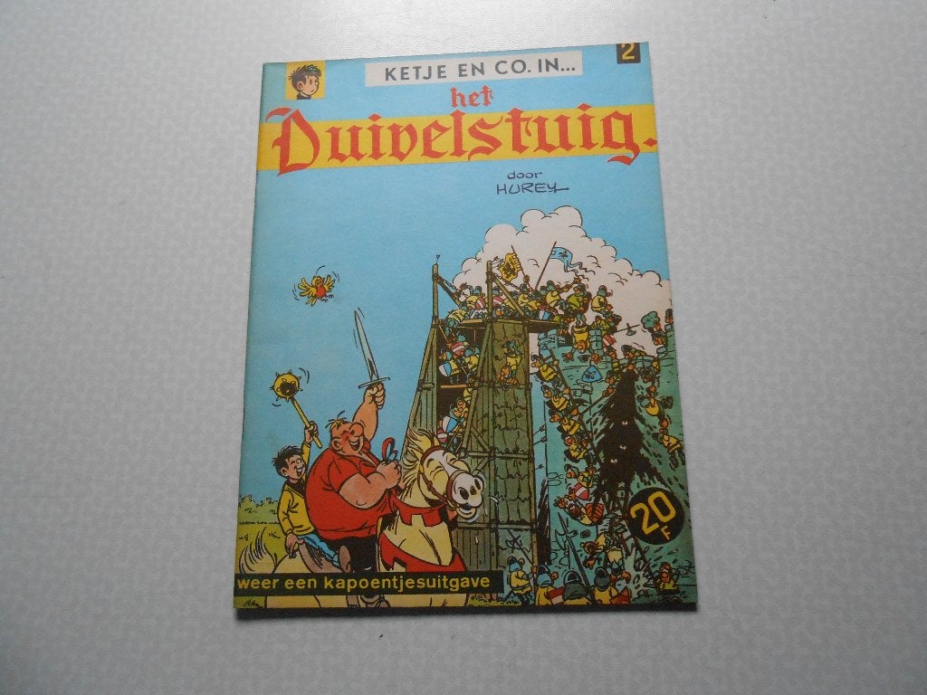 Ketje en co 2 Het duivelstuig 1967 1 ste druk., Willy vandersteen, Eén stripboek, Ophalen of Verzenden, Zo goed als nieuw