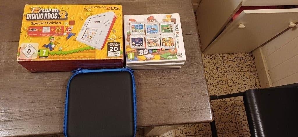Nintendo 2ds super Mario bros 2 spéciale Edition+ 9 jeux, Online, Enlèvement ou Envoi, Aventure et Action, Comme neuf