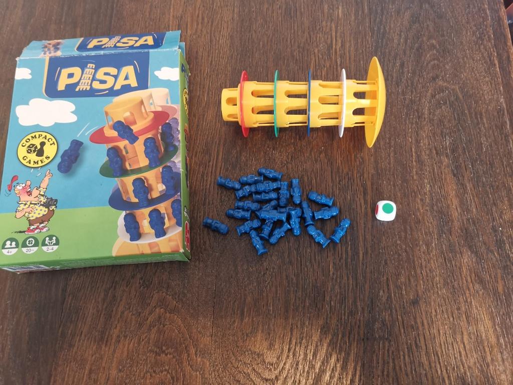 Toren Van Pisa (kleine versie) - gezelschapsspel, Jeu de voyage, Trois ou quatre joueurs, Comme neuf, JUMBO