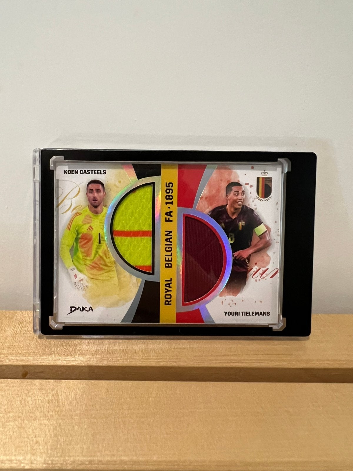 Patch card belgium - joeri tielemans + koen casteels, Verzenden