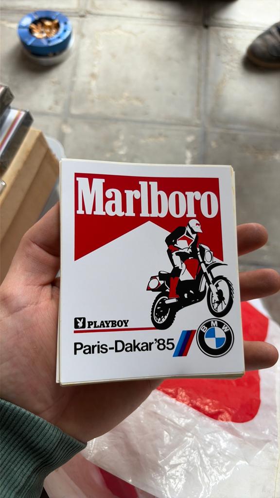 Autocollants marlboro Paris-dakar 85 bmw, Enlèvement ou Envoi