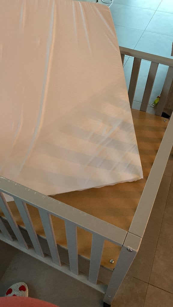 Babypark + matras, Ophalen, Gebruikt, Rechthoekig, In hoogte verstelbaar