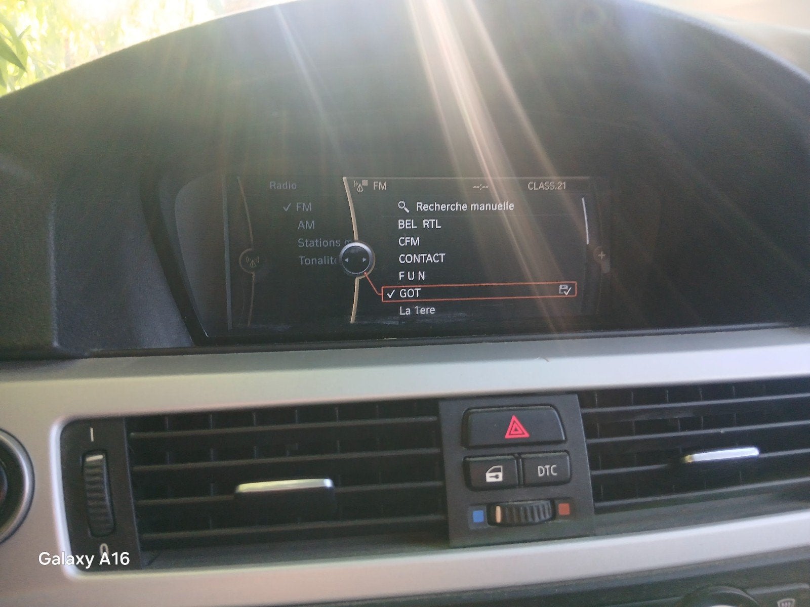 Kit gps radio grand ecran Molette i drive bmw e90 e91 e92 e9, BMW