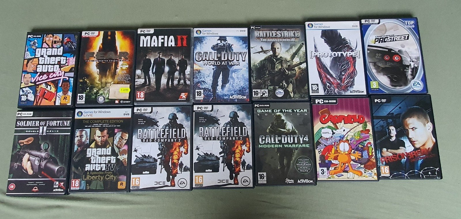 verschillende pc games, Ophalen